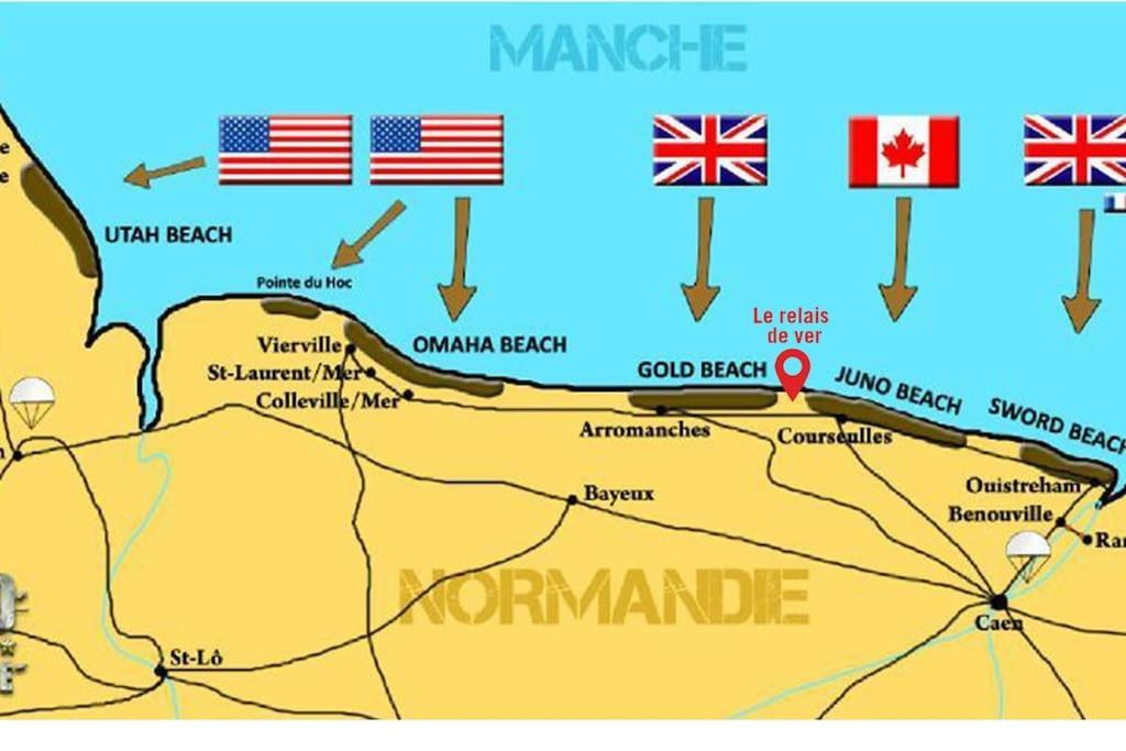 Gite Historique En Normandie Plages Du Debarquement Ver-sur-Mer Exteriér fotografie